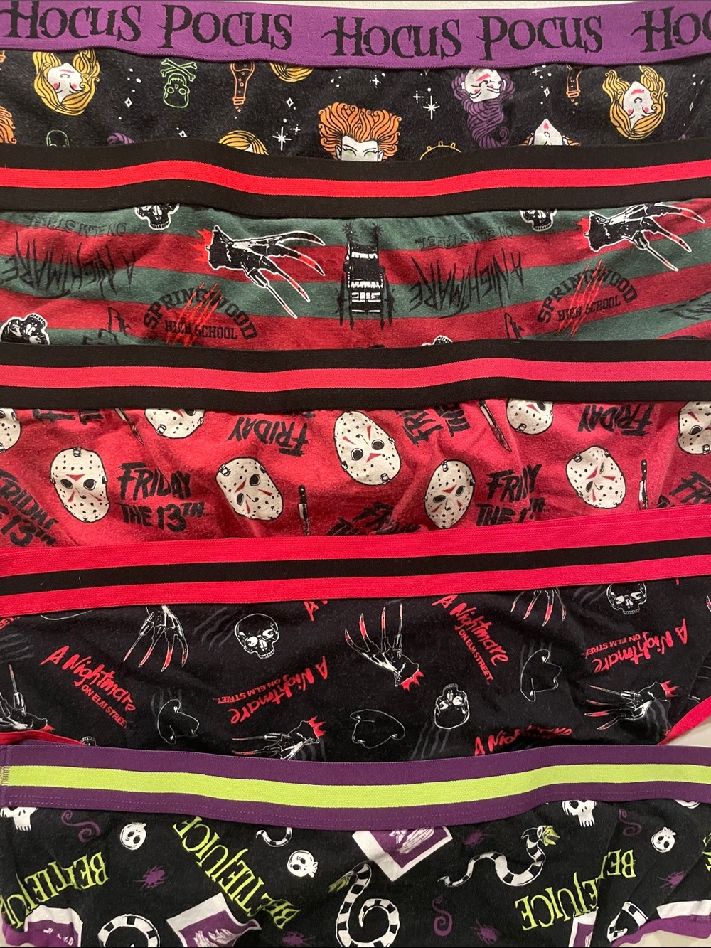 5x torrid Black & Red Hocus Pocus, Beetlejuice & Horror Print Panty Set P7 - Picture 2 of 9